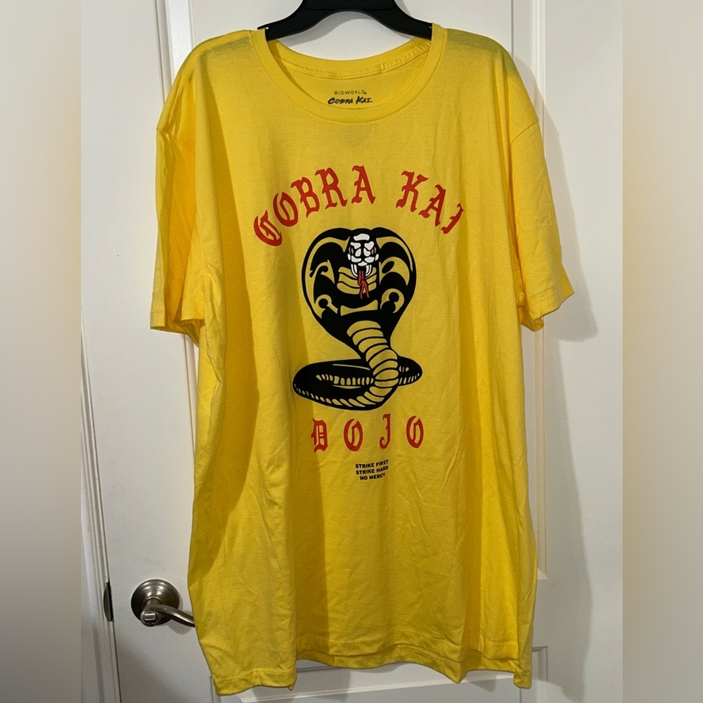 Bioworld Yellow Cobra Kai Short Sleeve Tee